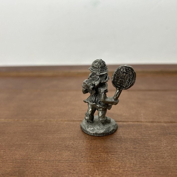 1974 Robert Drury International‎ Pewter Figure Tennis Girl Forty Love Figurine - Picture 3 of 4